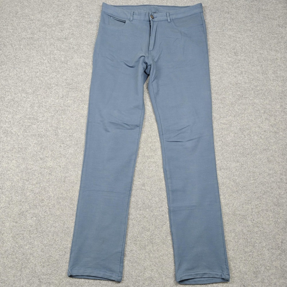 Radmor Pants Mens 32x30 Blue Five-O Knit Chino Stretch 5 Pocket Golf Casual‎
